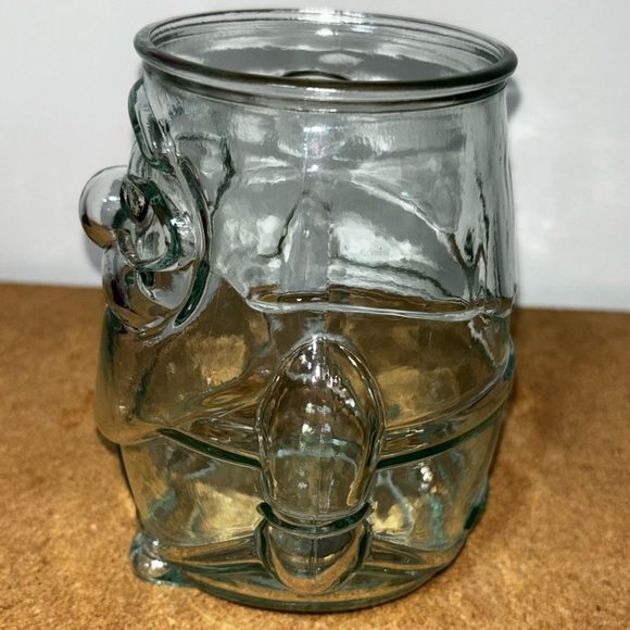 Santa Drinking Glasses Set Of 3 Clear Eggnog 5x3" - Picture 3 of 6